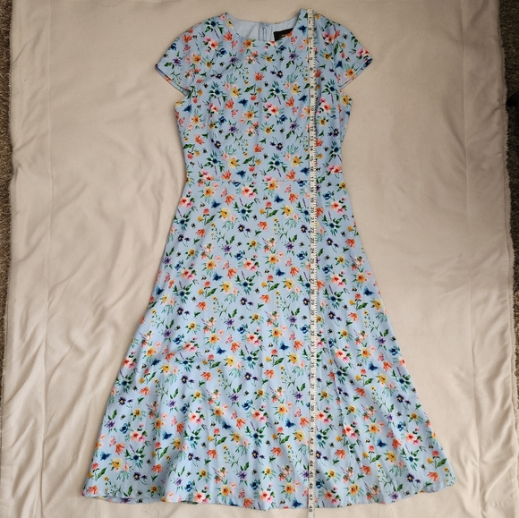 Alexia Admore Floral Sleeveless Midi Dress Size 8 - Picture 5 of 7